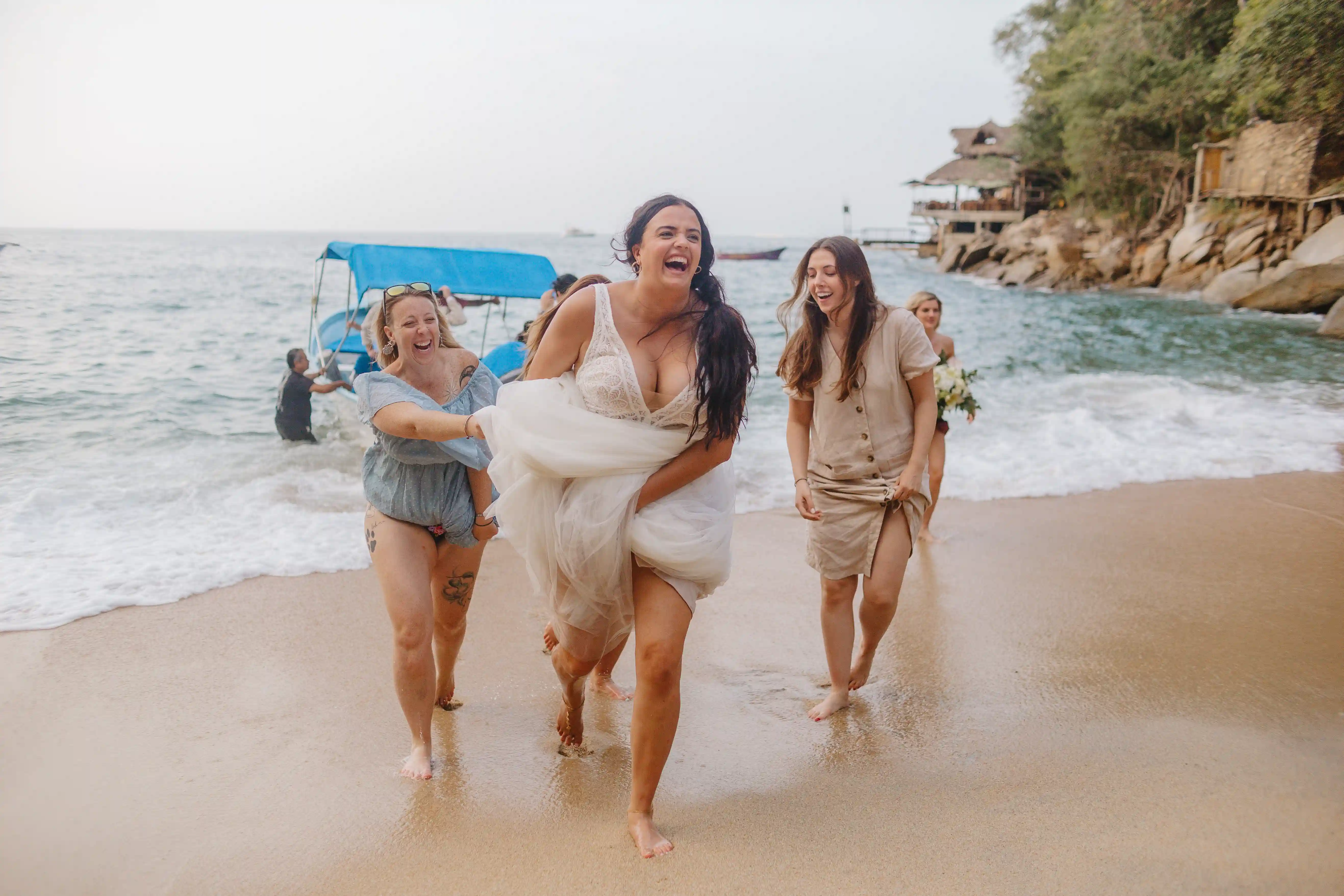 053-colomitos-beach-arrival Puerto vallarta elopement