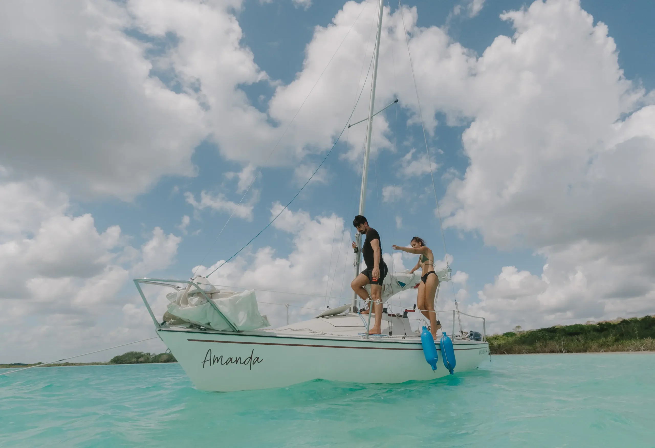 Couple enjoying unique Mexico elopement ideas 