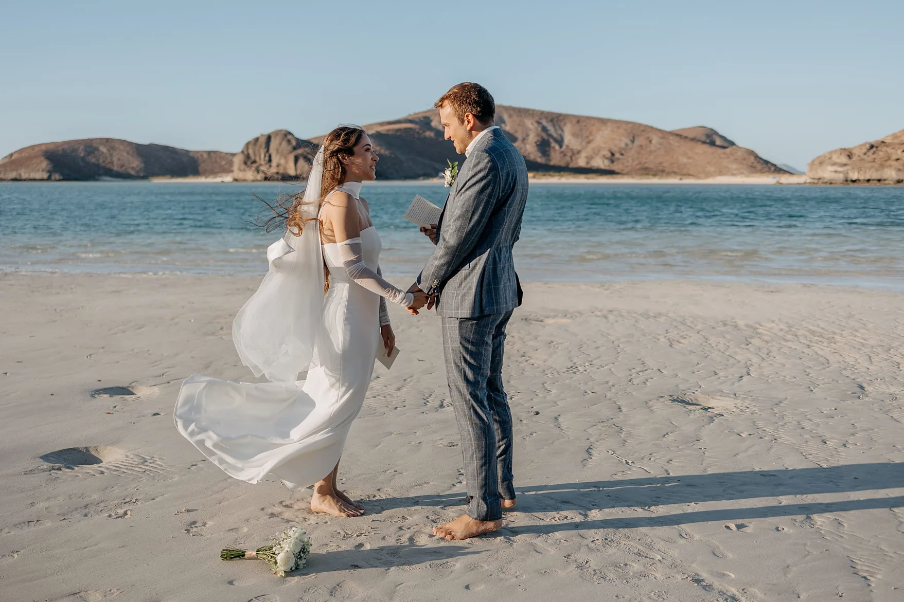 Mélanie & Ganaël’s Balandra Beach Elopement in La Paz, Mexico