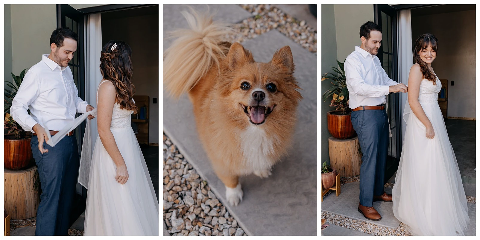 La-paz-elopement-photographer_0059 couple getting ready together before their intimate wedding in mexico.