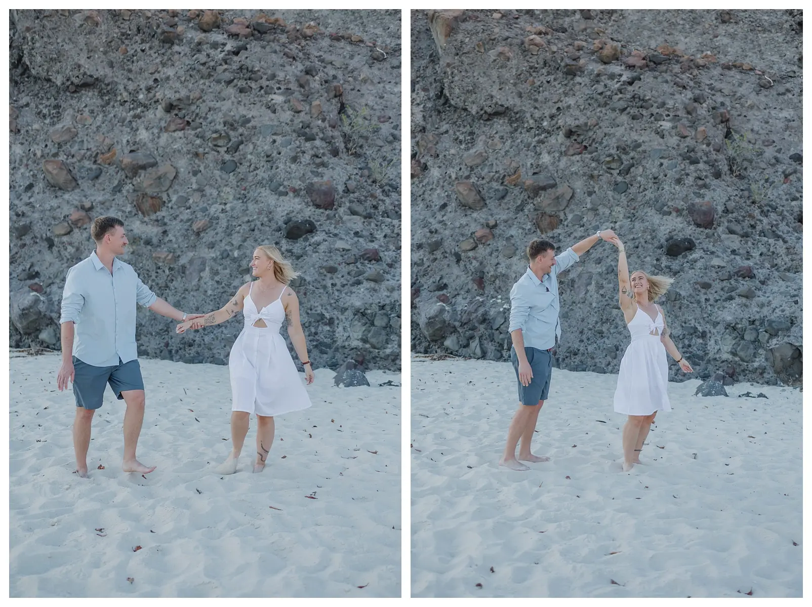 couple's photo session in balandra beach